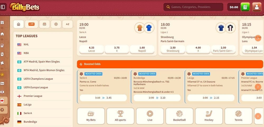 BillyBets Sports Betting