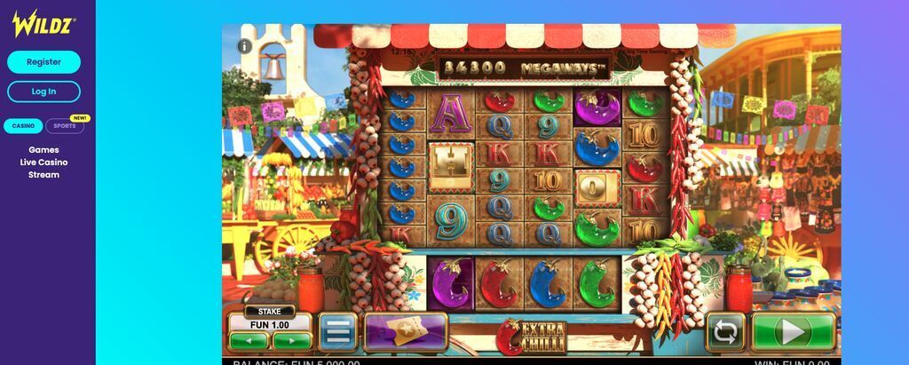 Extra chilli slot game