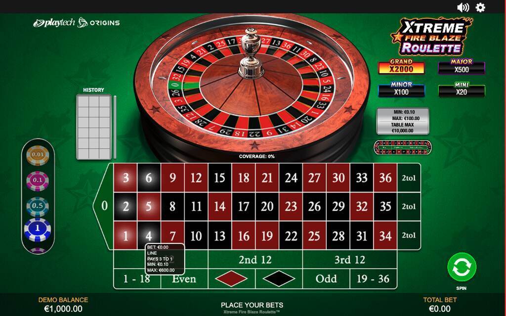 Xtreme Fire Blaze Roulette