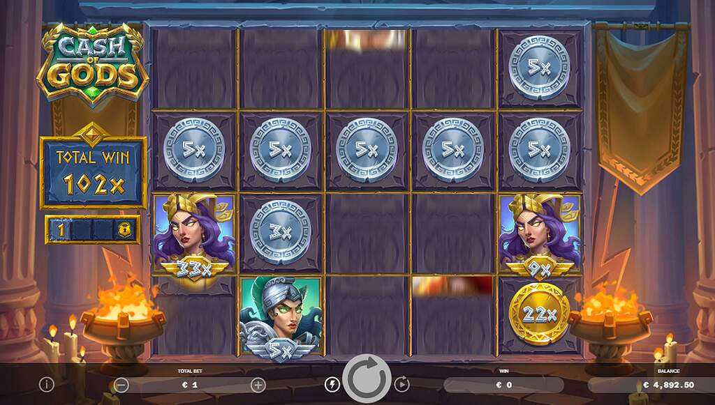 Cash of Gods - bonus game