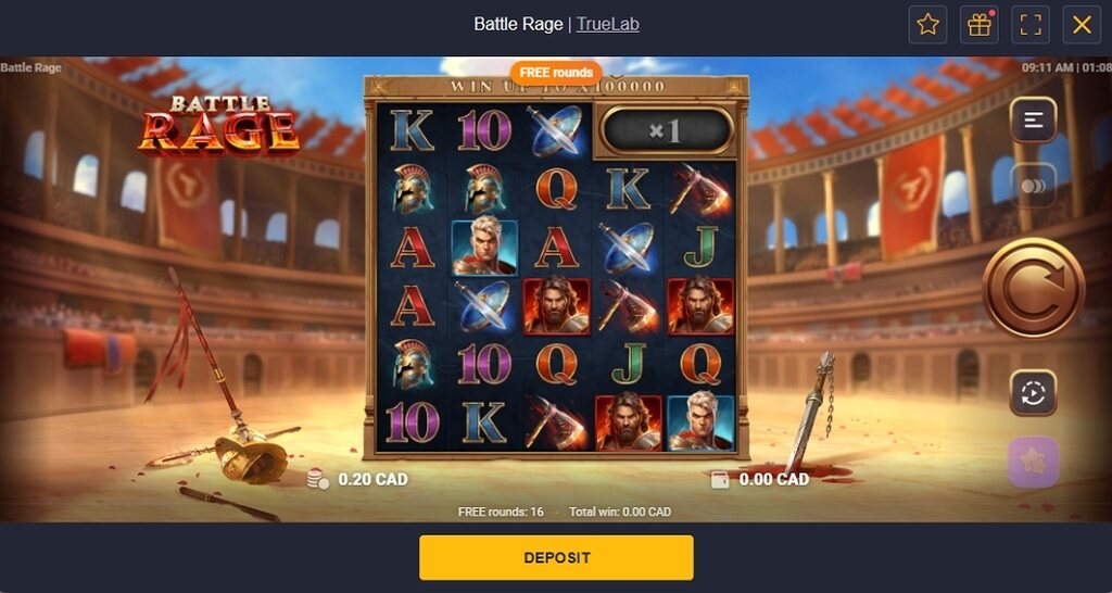 rolling slots casino - battle rage free spins