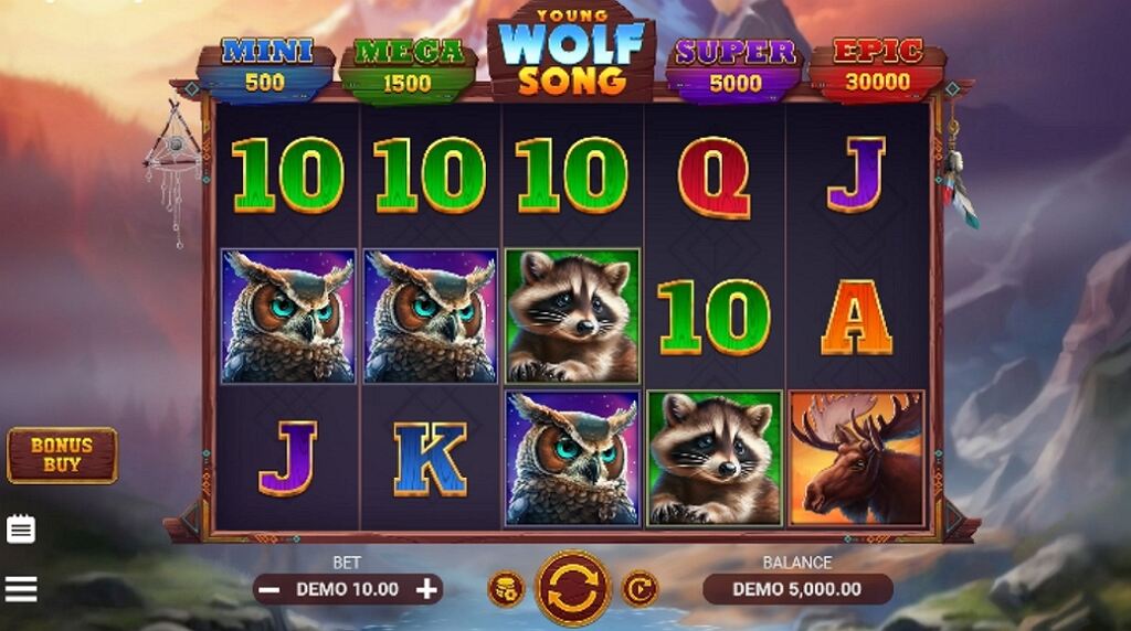 rolling slots - young wolf song