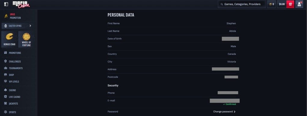 Mafia-Casino-screenshot-of-registration