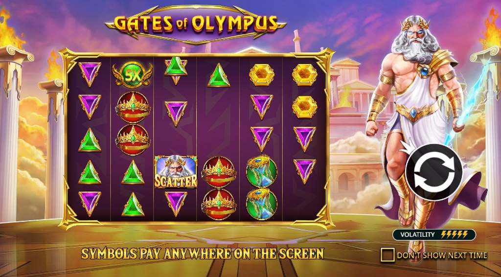 Gates of Olympus - home screen