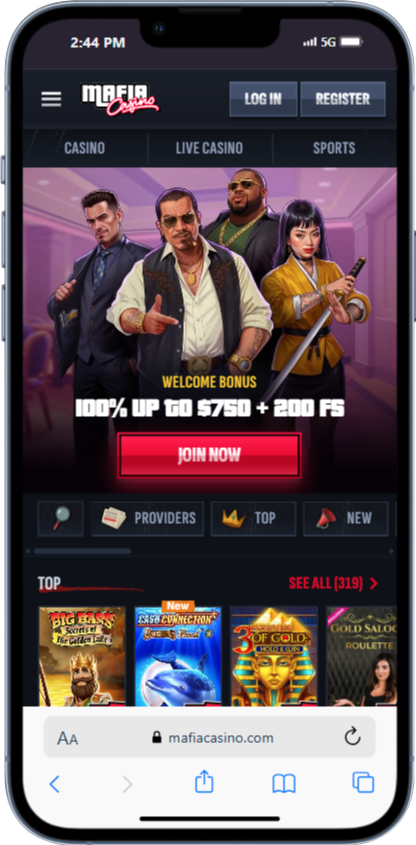 play mafiacasino canada on mobile
