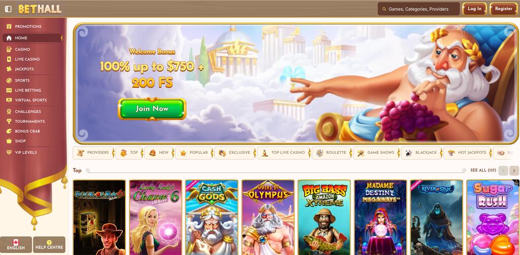 BetHall Online Casinos