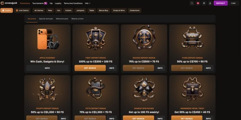 Crown Gold Casino Review 2025 – Maple Casino