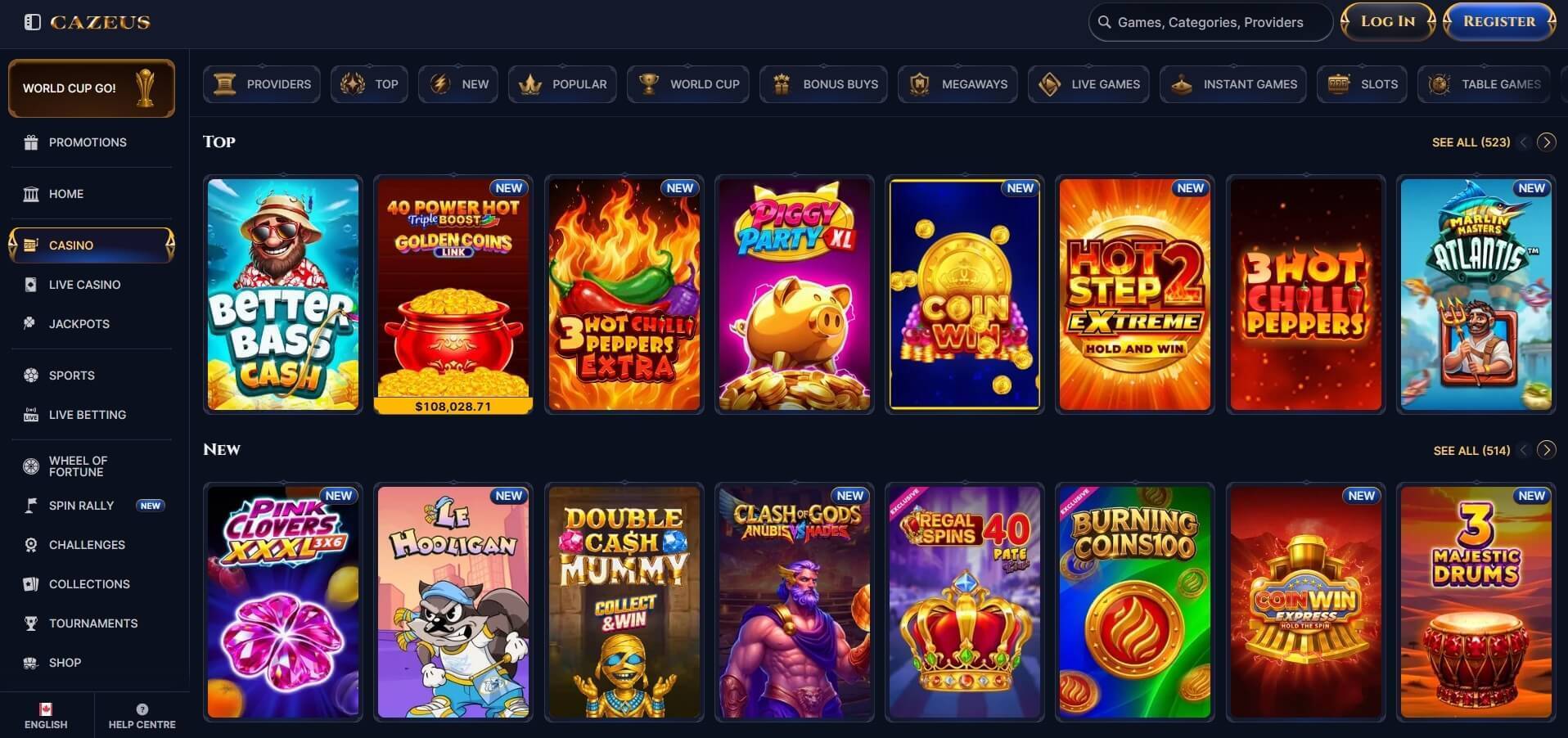 cazeus-gaming-lobby