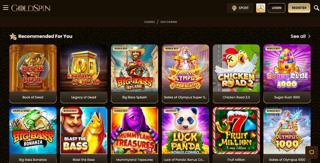 GoldSpin Casino canada