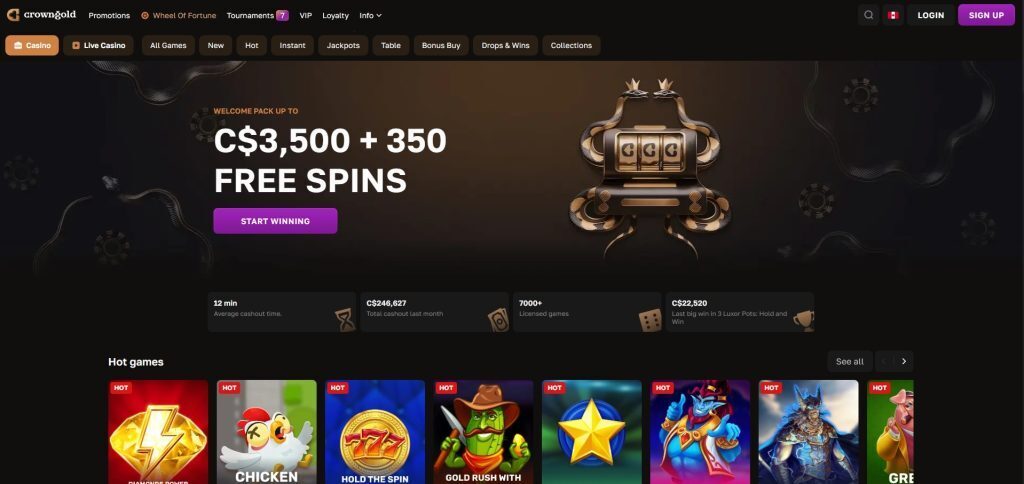 Growngold-homepage screenshot