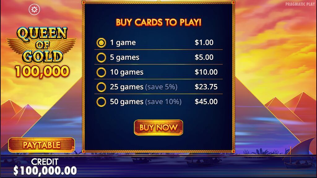 Queen of Gold Instant Game