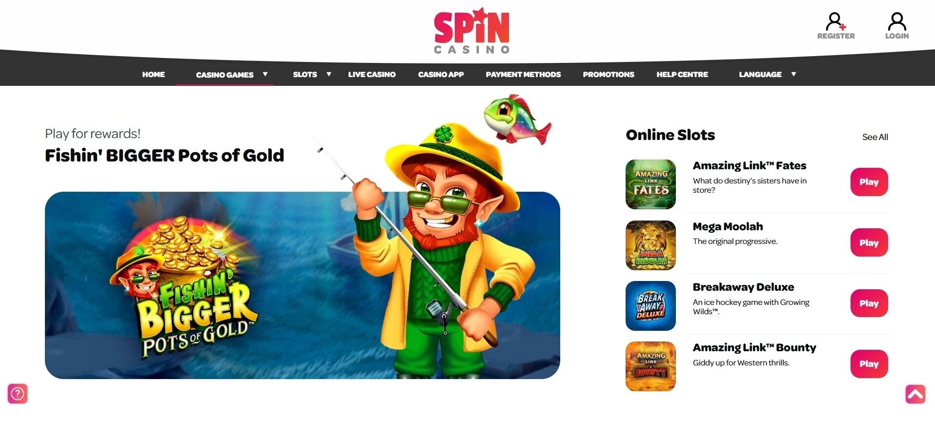 Spin-Casino-gamming-lobby