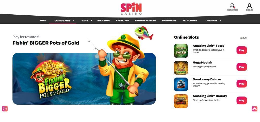 Spin-Casino-gamming-lobby