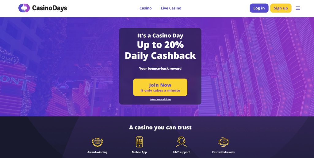 casino days lobby EN