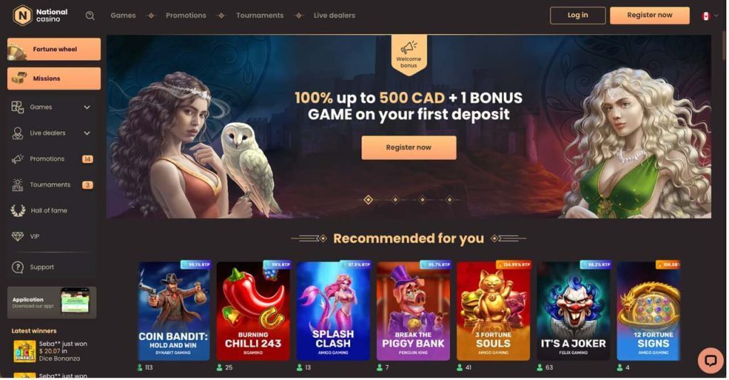 National Casino Home Page
