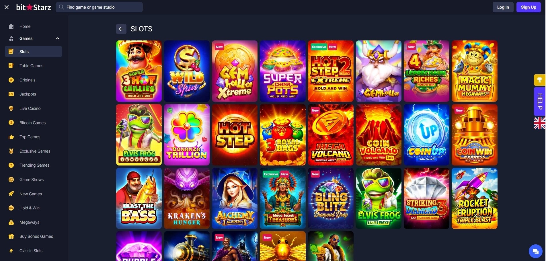 BitStarz-gaming-lobby-screenshot
