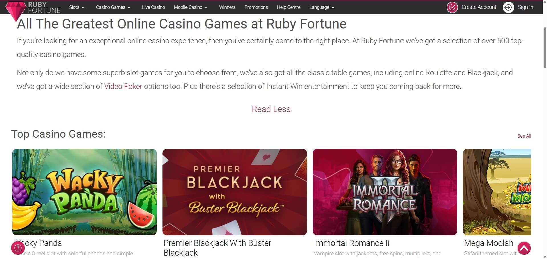 Ruby-Fortune-game-library-screenshot