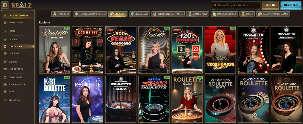 Realz online roulette