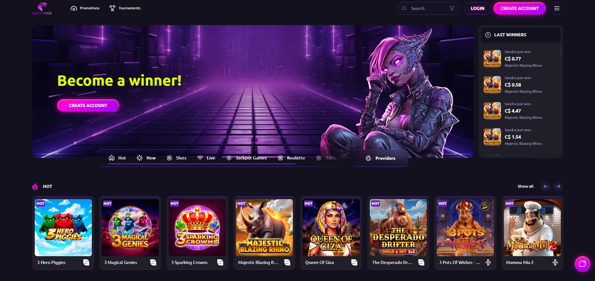 casinorex-homepage