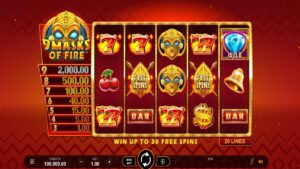 9 masks of fire slot lines and reels