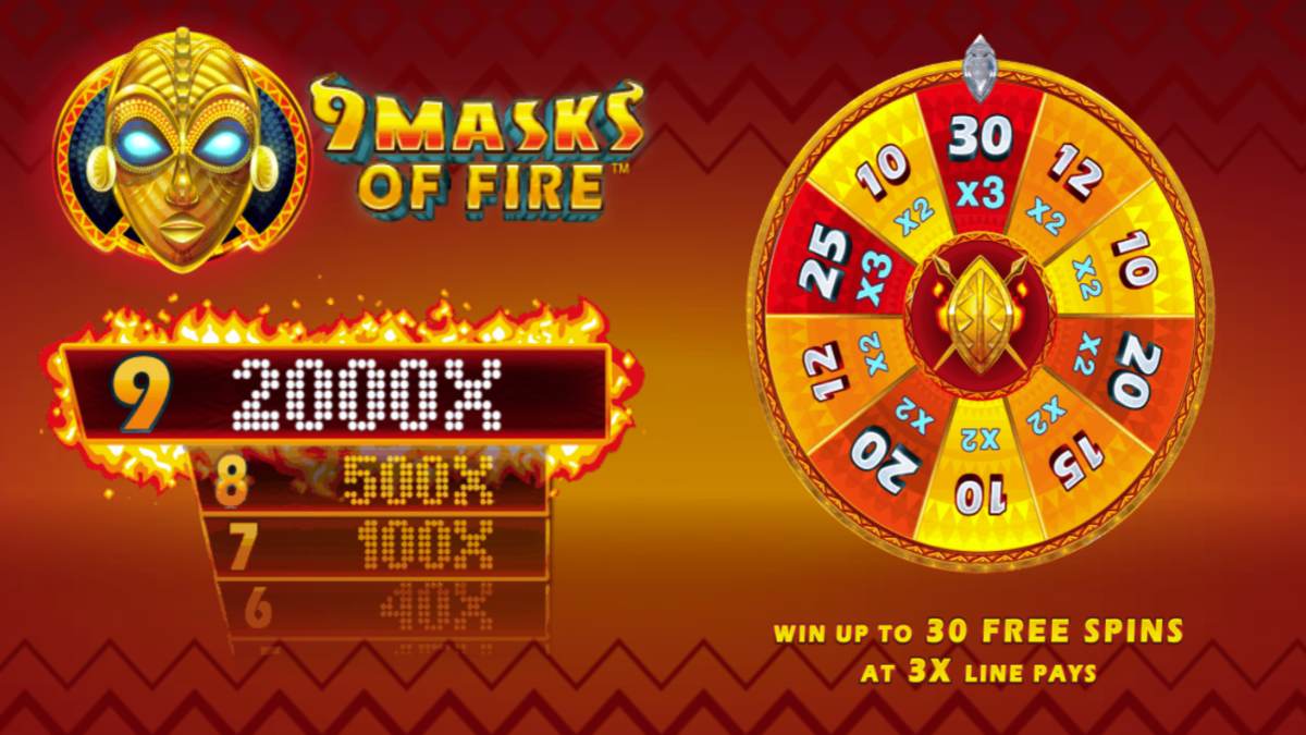 9 Masks of Fire home screen