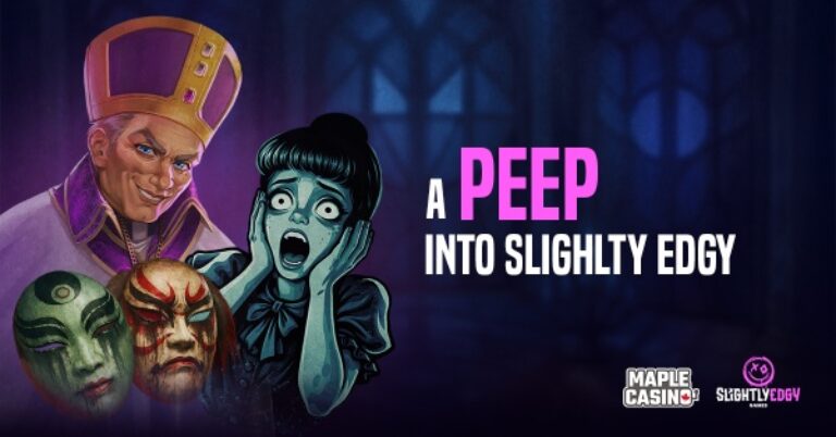 Slightly Edgy game characters including Peep the Pope, Toothless Smile dentist, and Spooky Kabuki - A look into Slightly Edgy studio portfolio