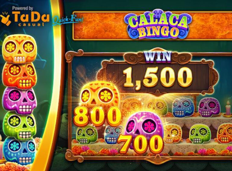 screenshot of Calaca Bingo by TaDa-Gaming bingo game