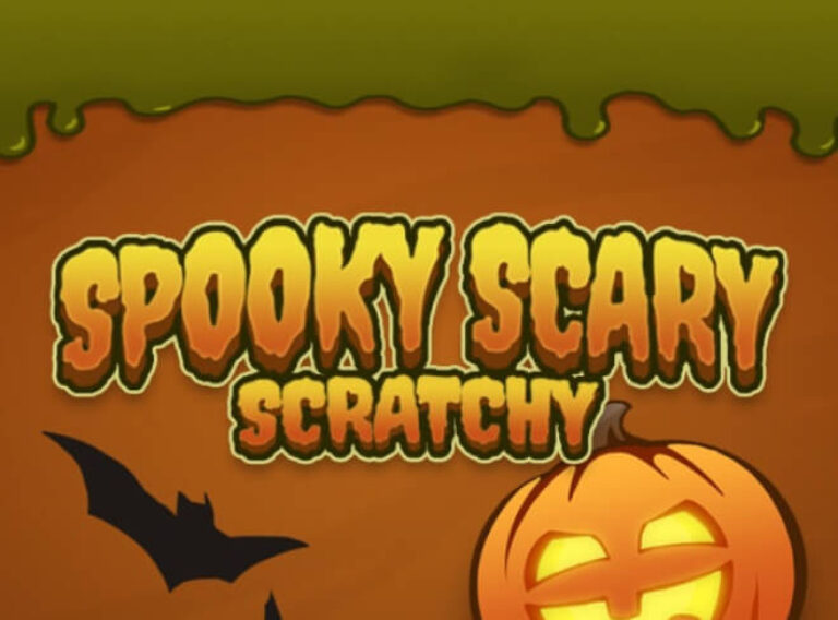 screenshot of Spooky Scary Scratchy scratch game